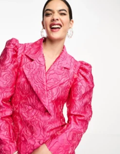 Sister Jane Jacquard Suit Co-Ord In Pink