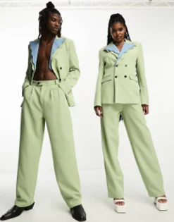 Sister Jane Tailored 70S Suit Co-Ord In Sage