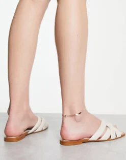 Stradivarius Cross Strap Sandal In