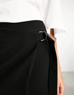 Stradivarius Tailored Wrap Skort In