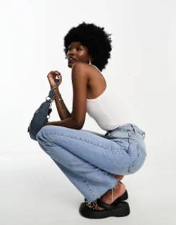 Stradivarius Tall 90S Dad Jean In Vintage