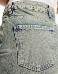 Stradivarius Tall Str Baggy Jean In Vintage Wash