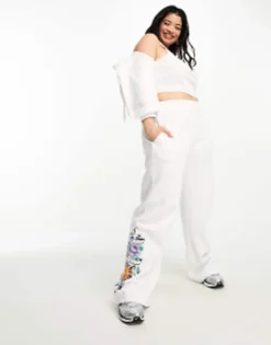 Tammy Girl Plus Tracksuit Pants Co-Ord With Graphic In