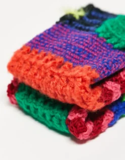 The Ragged Priest Spliced Knit Fingerless Gloves In