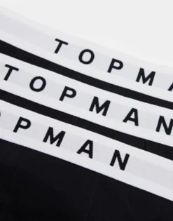 Topman 3 Pack Trunks In With White Waistband