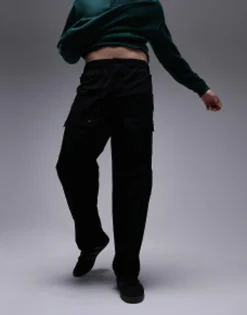 Topman Relaxed Cargo Trousers In
