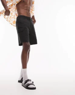 Topman Skinny Cargo Shorts In