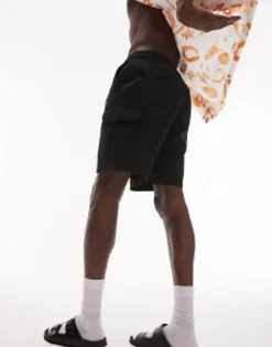 Topman Skinny Cargo Shorts In