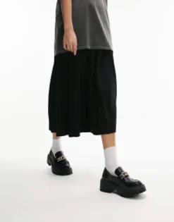 Topshop Charlie Chunky Loafer With Chain In
