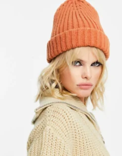 Topshop Chunky Ribbed Beanie In