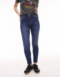 Topshop Petite Jamie Jeans In Rich