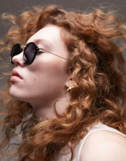 Topshop Plastic Round Sunglasses In