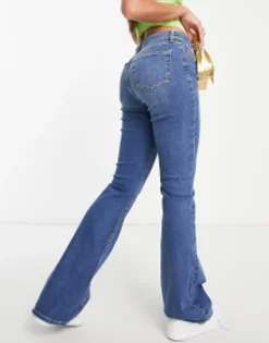 Topshop Tall Jamie Flare Jeans In