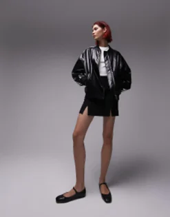 Topshop Tall Tailored Pelmet Mini Skirt In