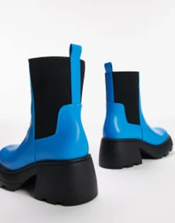 Topshop Wide Fit Margot Chunky Chelsea Boot In