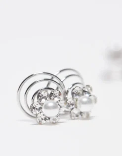 True Decadence Floral Crystal Hair Twist Multipack In Pack Of 6