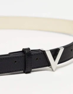 Valentino Divina Belt In With Silver V