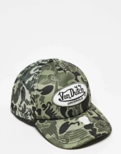 Von Dutch Tampa Trucker Camp In Camo Print