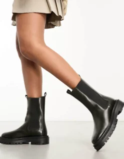 Walk London Dana Chelsea Boots In Leather