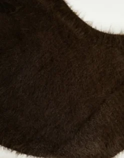 Weekday Unisex Hairy Knit Balaclava Hood In Exclusive To Asos