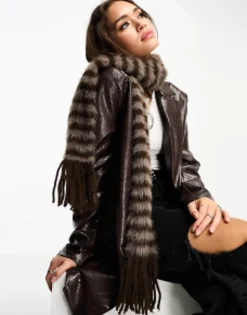 Weekday Unisex Stripe Scarf In Exclusive To Asos